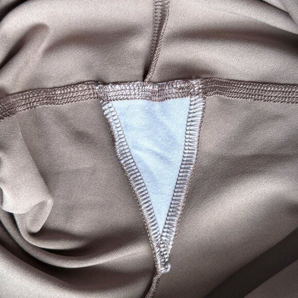 Pink Active Beige & Black Checkered Athletic Leggings High Rise Stretchy Sz XXL - Picture 4 of 4